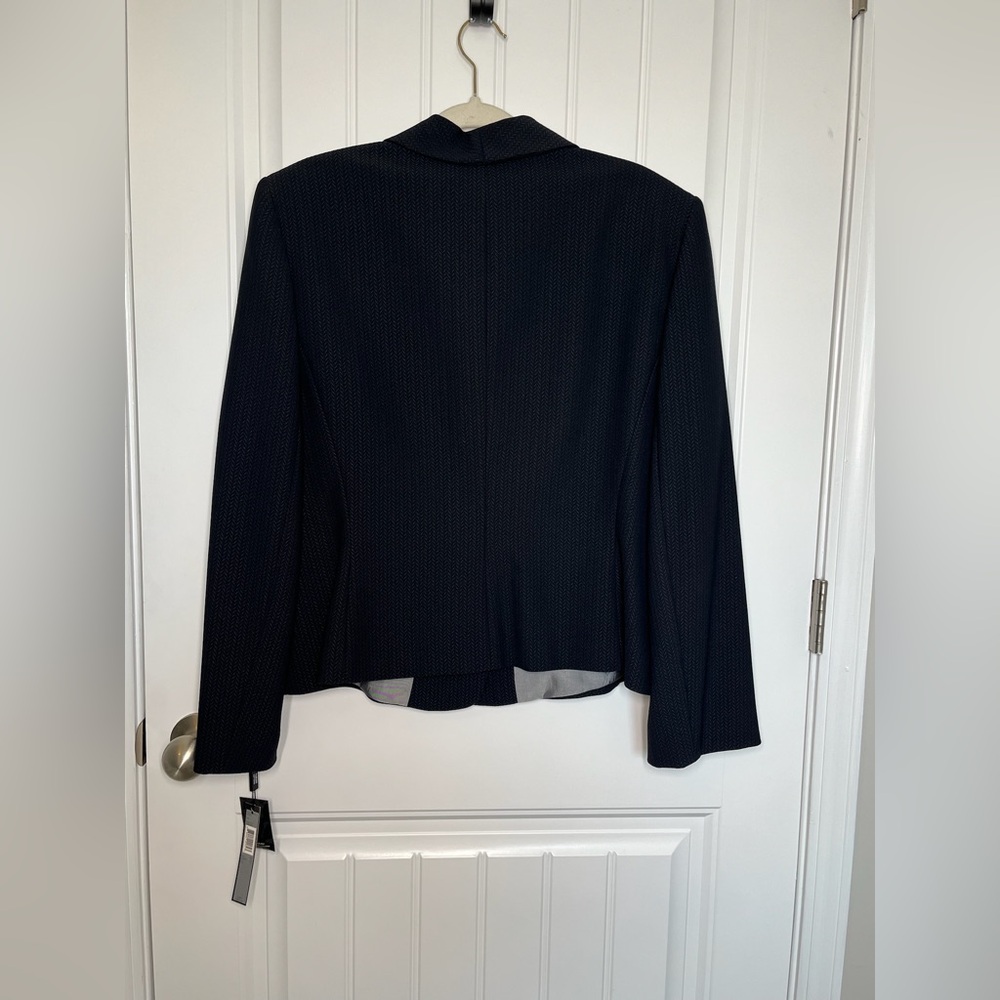 NWT Tahari Double Breasted Patterned Blazer Plus Size - Black Size 18 CB 141 - Picture 6 of 12
